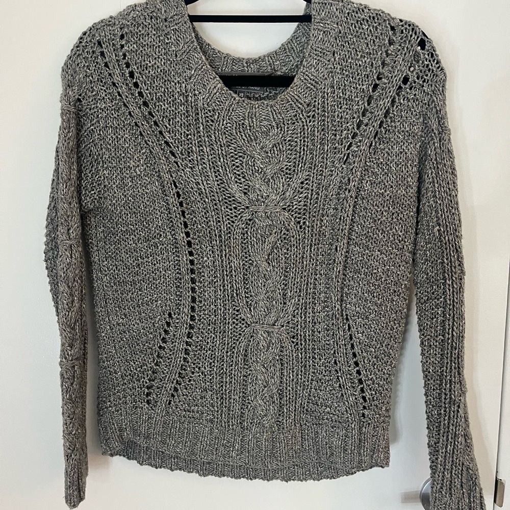 Vince Gray Knit Sweater